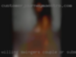 Willing swingers couple or submissive female.